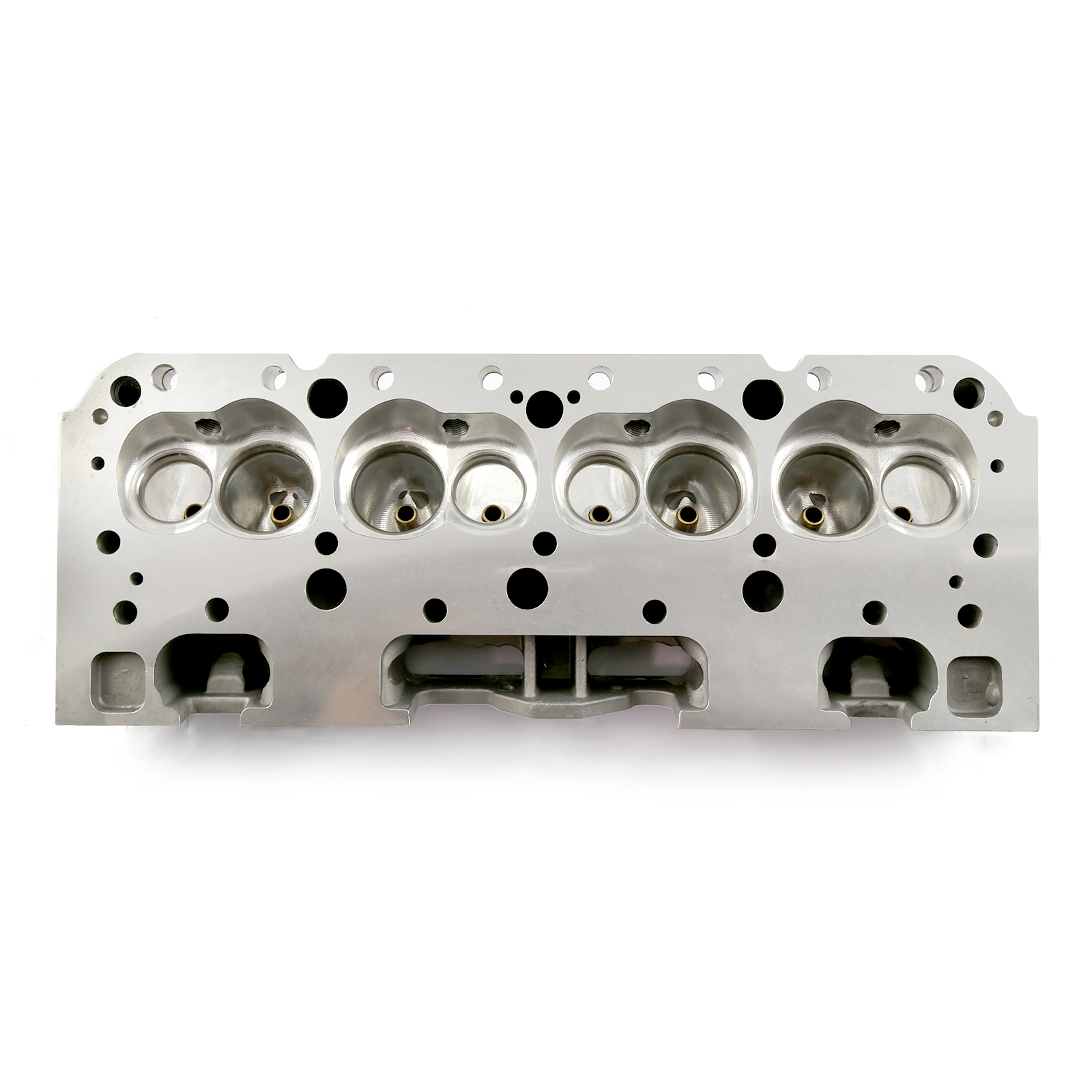 Chevy SBC 350 217cc 64cc Angle Plug Full CNC Bare Aluminum Cylinder Head
